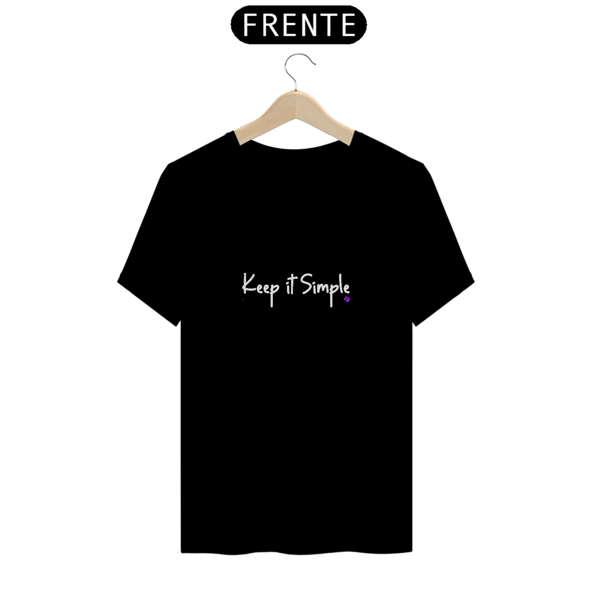 Nome do produto: Camiseta Prime Keep It Simple Preta 