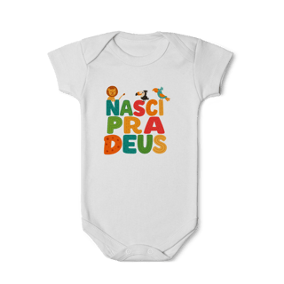 Nome do produto Body Nasci para Deus