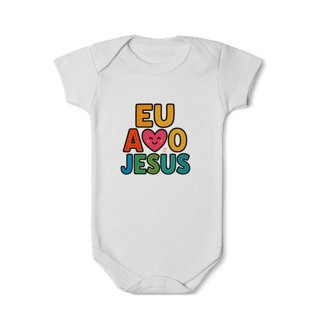 Nome do produto Amo Jesus - Body