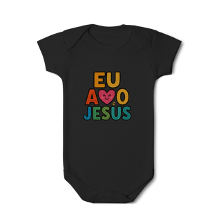 Nome do produto Amo Jesus - Body
