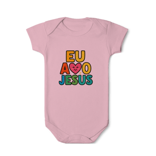 Nome do produto Amo Jesus - Body