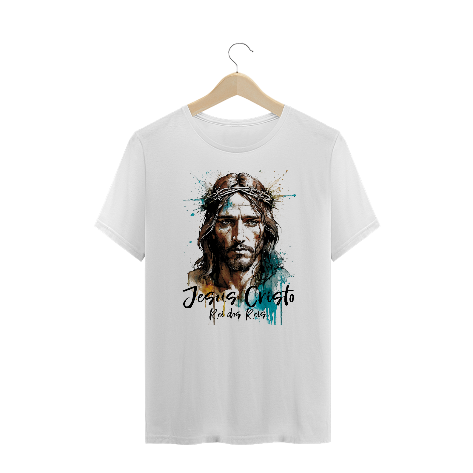 Camiseta Plus Size Jesus Cristo - Rei dos Reis