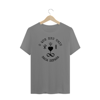 Nome do produto Camiseta Plus Size O QUE EXU UNIU NADA SEPARA