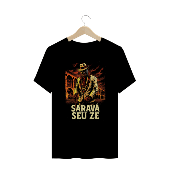 Camiseta Plus Size Saravá Seu Zé