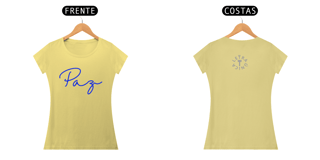 Nome do produto Baby Look Estonada Letra Única Mensagem Paz
