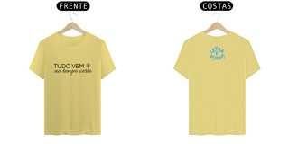 Nome do produto Camiseta Estonada Letra Unica Mensagem Tudo Vem No Tempo Certo