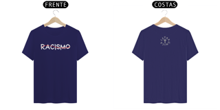 Nome do produto Camiseta Prime Letra Única Não ao Racismo