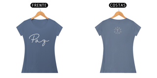 Nome do produto Baby Look Estonada Letra Única Mensagem Paz