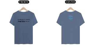 Nome do produto Camiseta Estonada Letra Unica Mensagem Silenciar é Tomar Partido