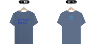 Nome do produto Camiseta Estonada Letra Unica Engajamento Nem Guerreira Nem Herina Mulher