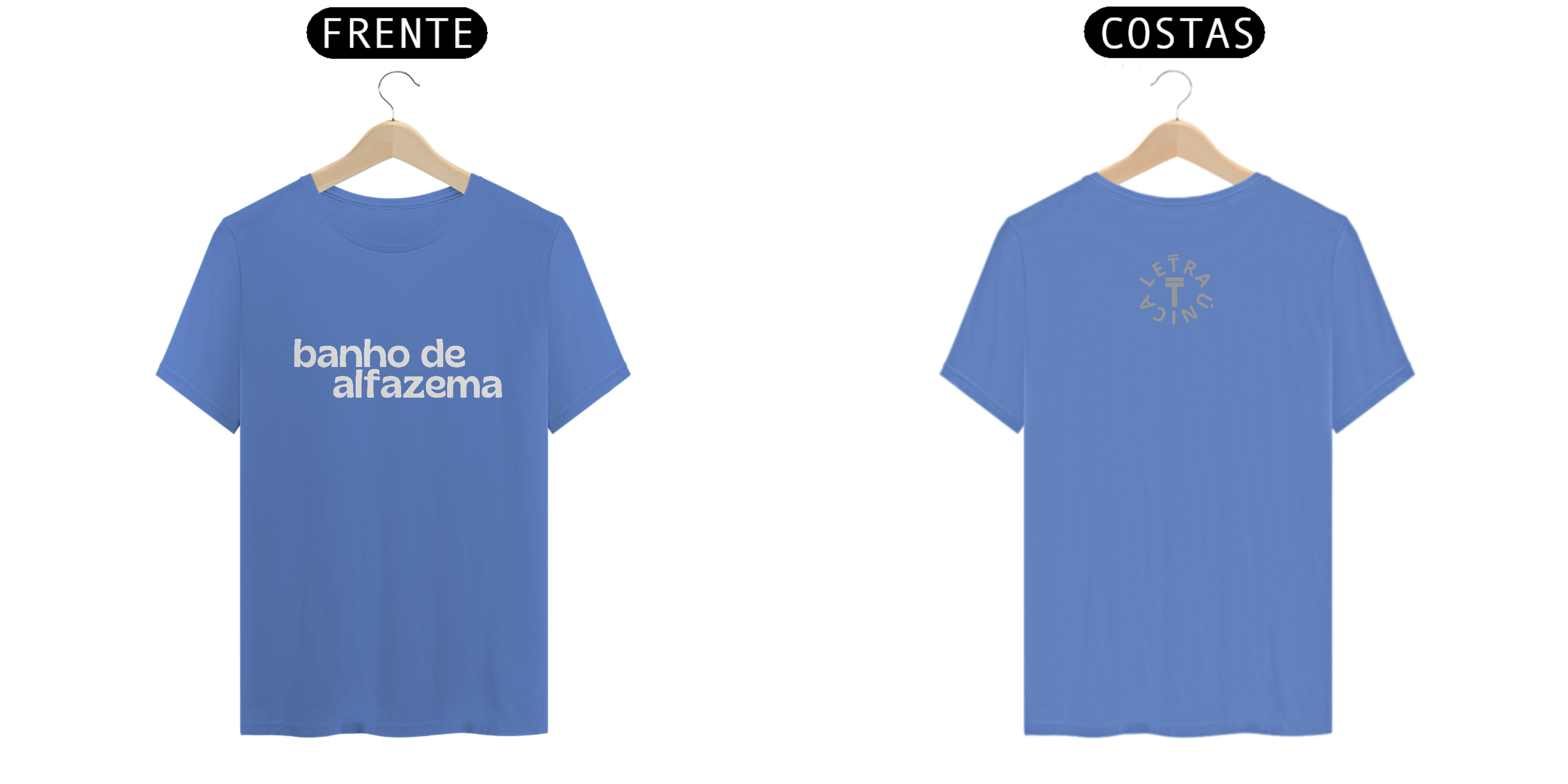 Camiseta Estonada Letra Única Baianidade Banho de Alfazema