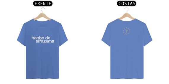 Camiseta Estonada Letra Única Baianidade Banho de Alfazema