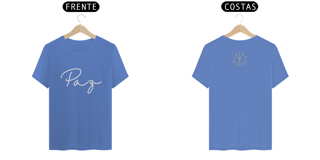 Nome do produto Camiseta Estonada  Letra Única Mensagem Paz