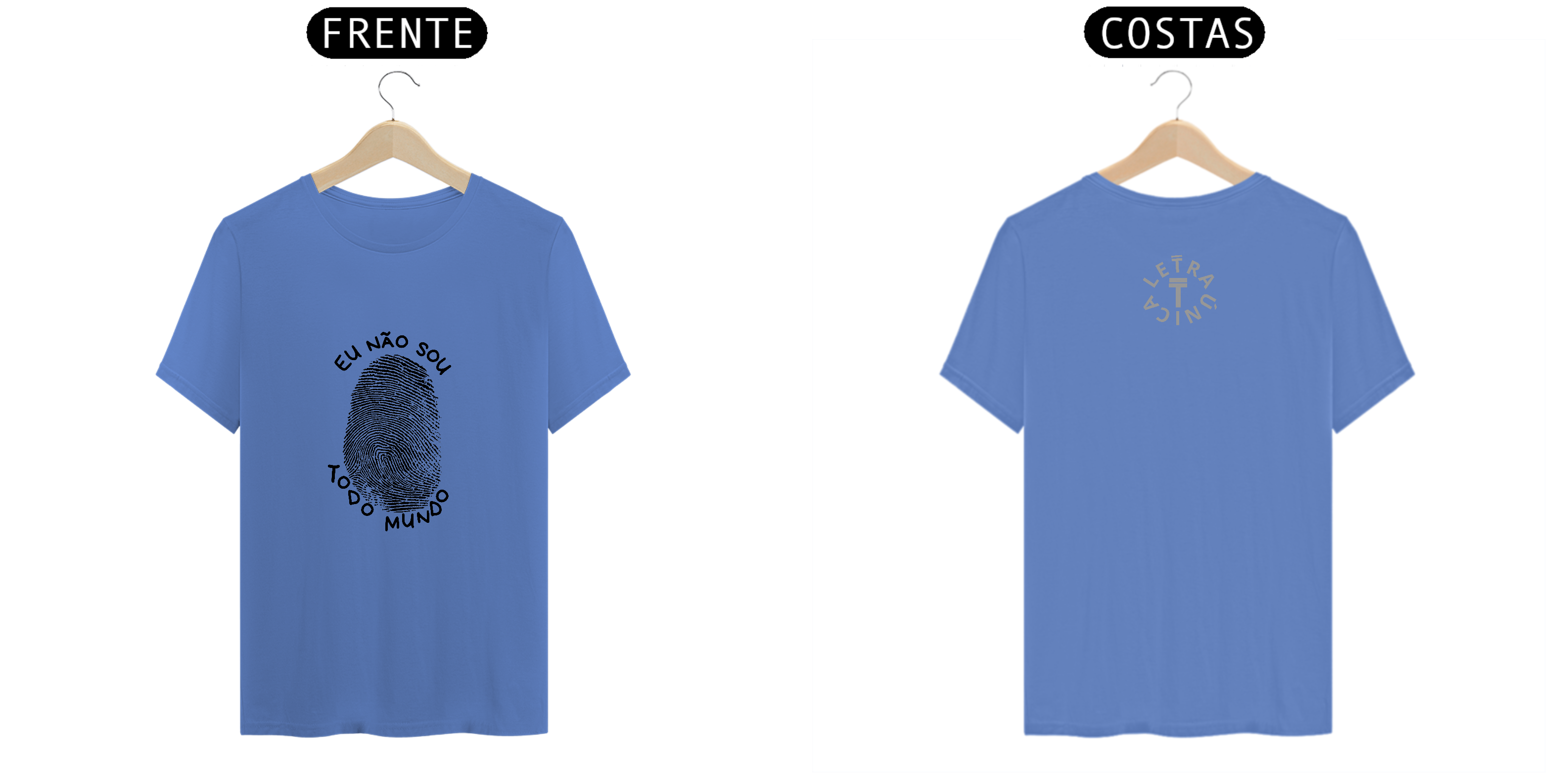 Camiseta Estonada Letra Única Engajamento Eu Não Sou Todo Mundo
