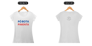 Nome do produto Baby Look Prime Letra Única Baianidade Pó Botá Pimenta