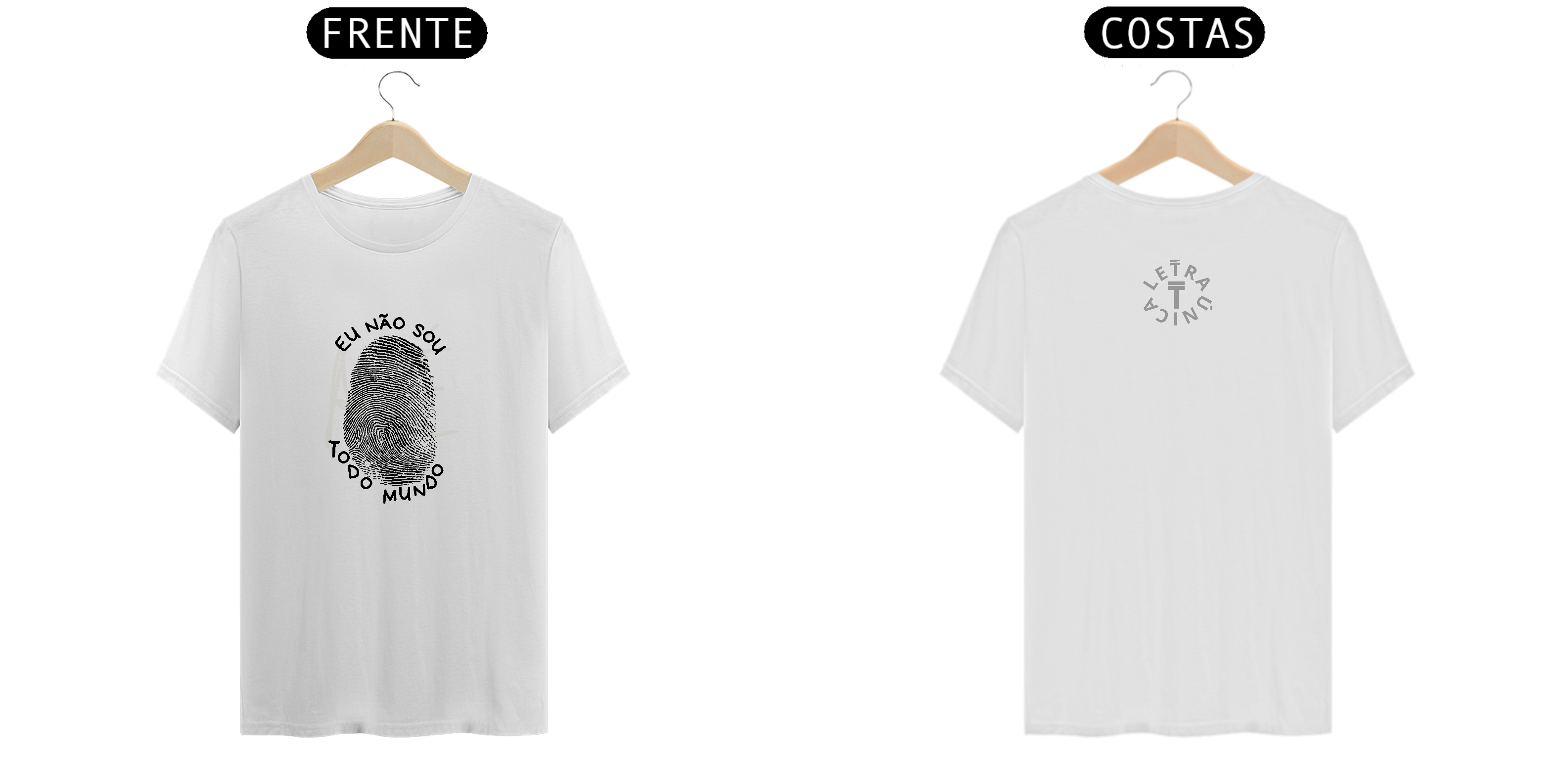 Camiseta Prime Letra Única Engajamento Eu Não Sou Todo Mundo