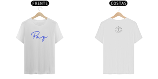 Nome do produto Camiseta Prime Letra Única Mensagem Paz