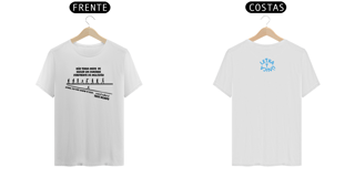 Nome do produto Camiseta Prime Letra Unica Mensagem Não Tenha Medo