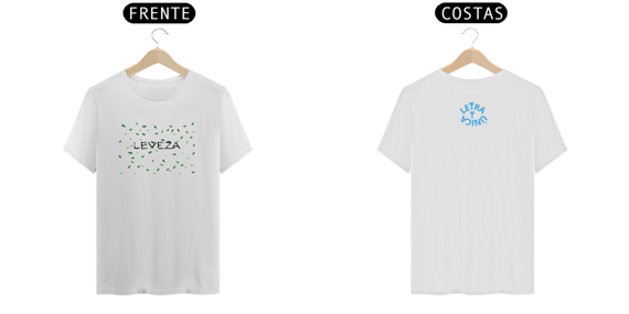 Camiseta Prime Letra Unica Mensagem Leveza