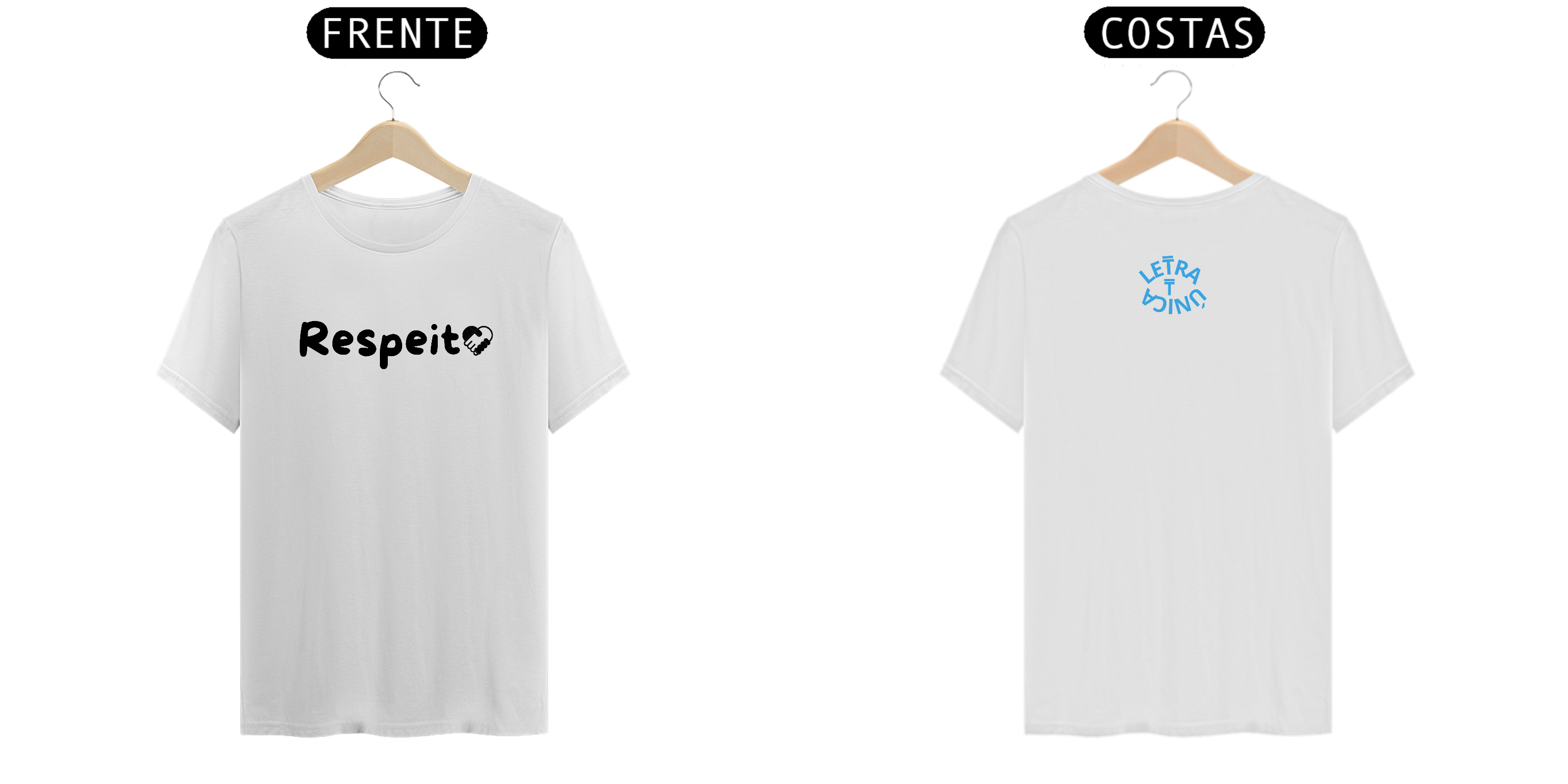 Camiseta Letra Unica Prime Engajamento Respeito