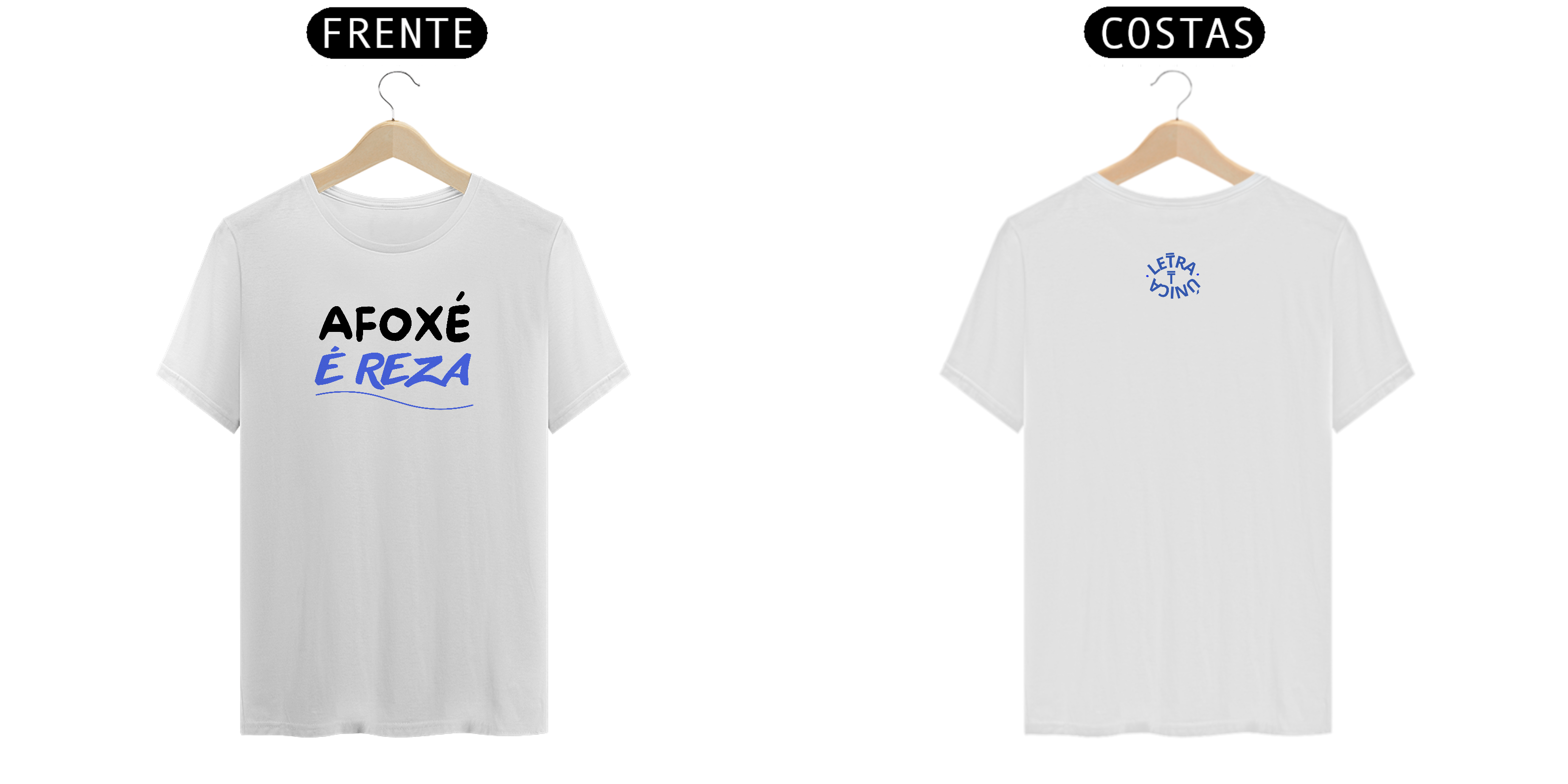 Camiseta Prime Letra Unica Engajamento Afoxé é Reza