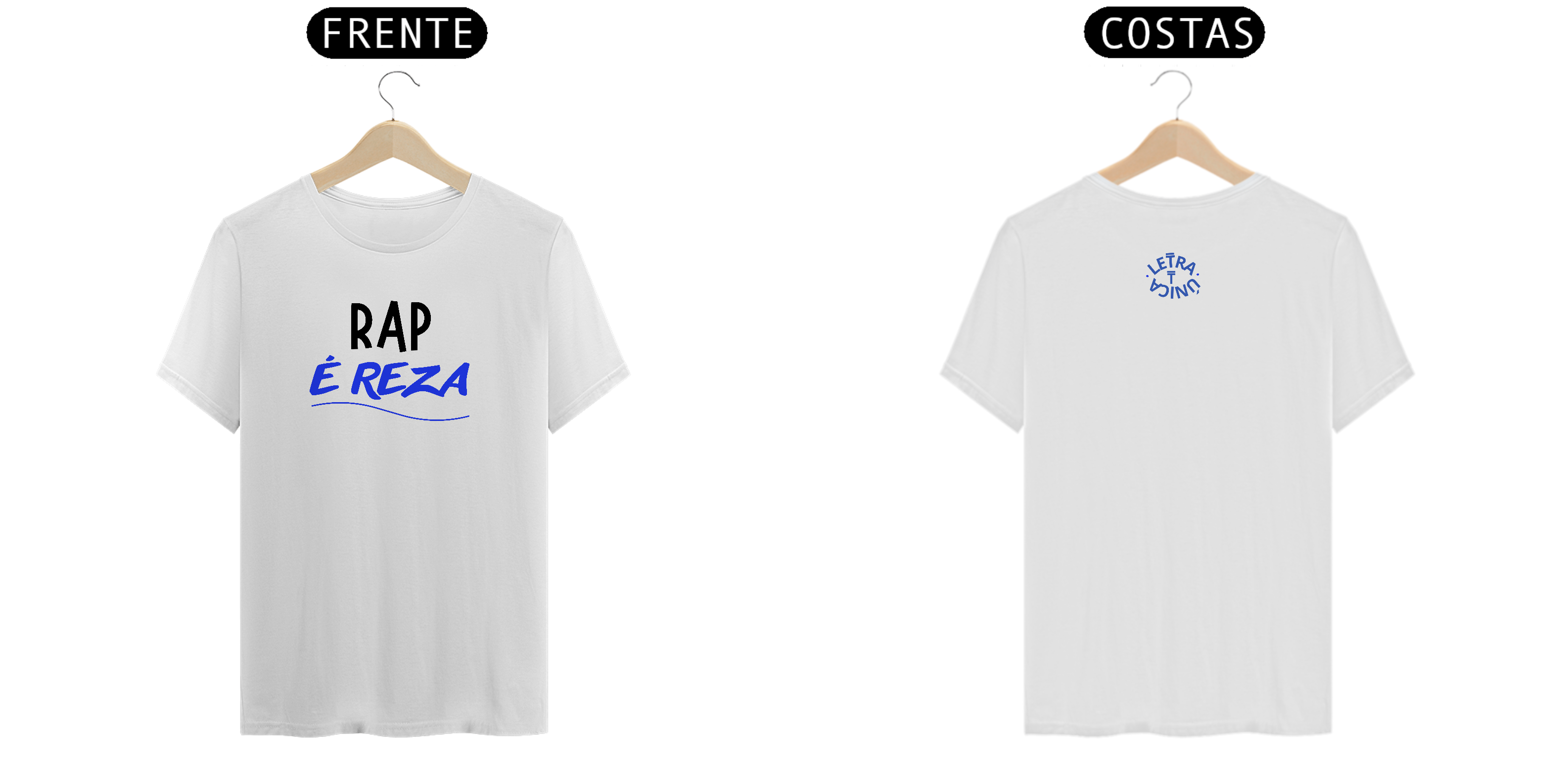 Camiseta Prime Letra Unica Engajamento Rap é Reza