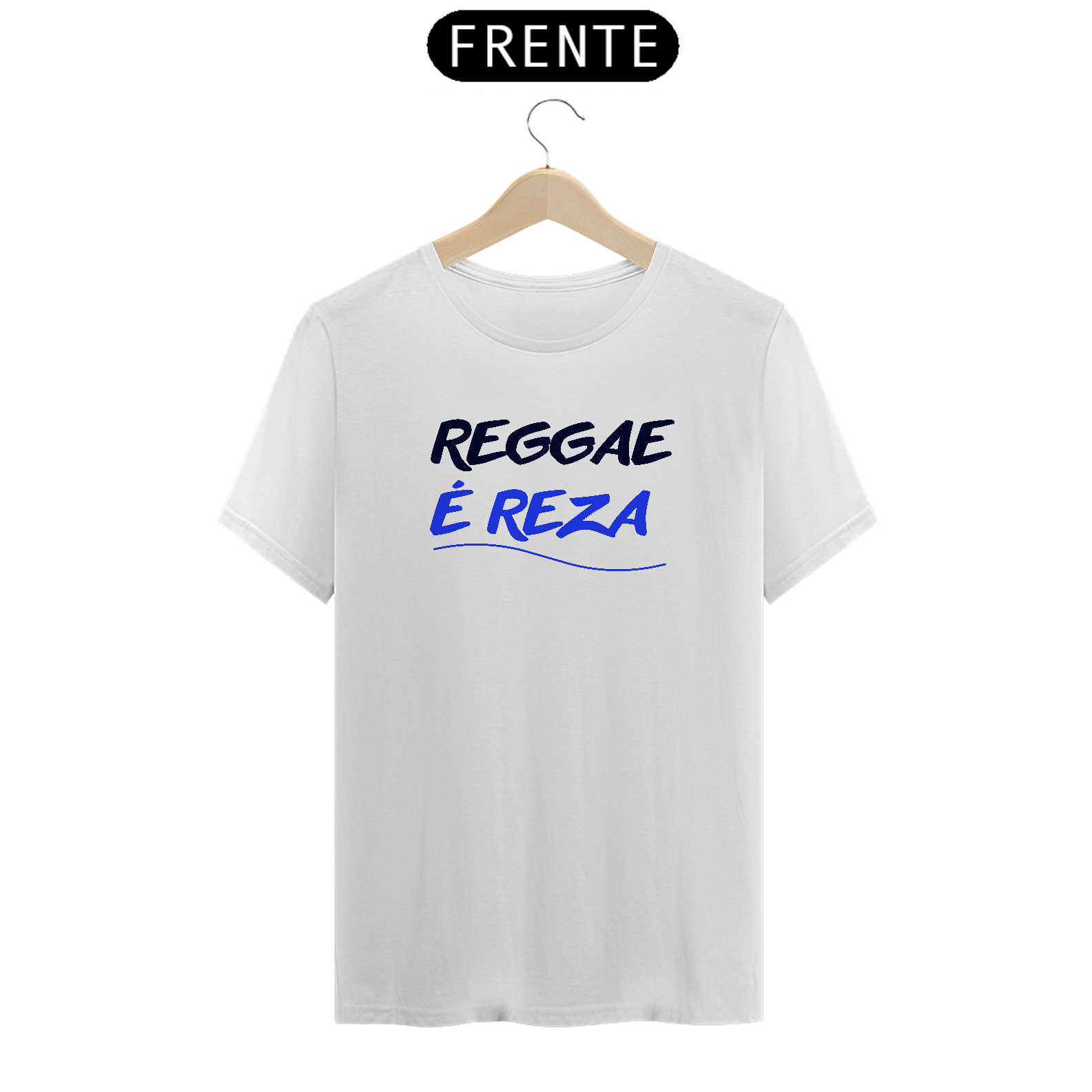 Camiseta Prime Letra Unica Engajamento Reggae é Reza