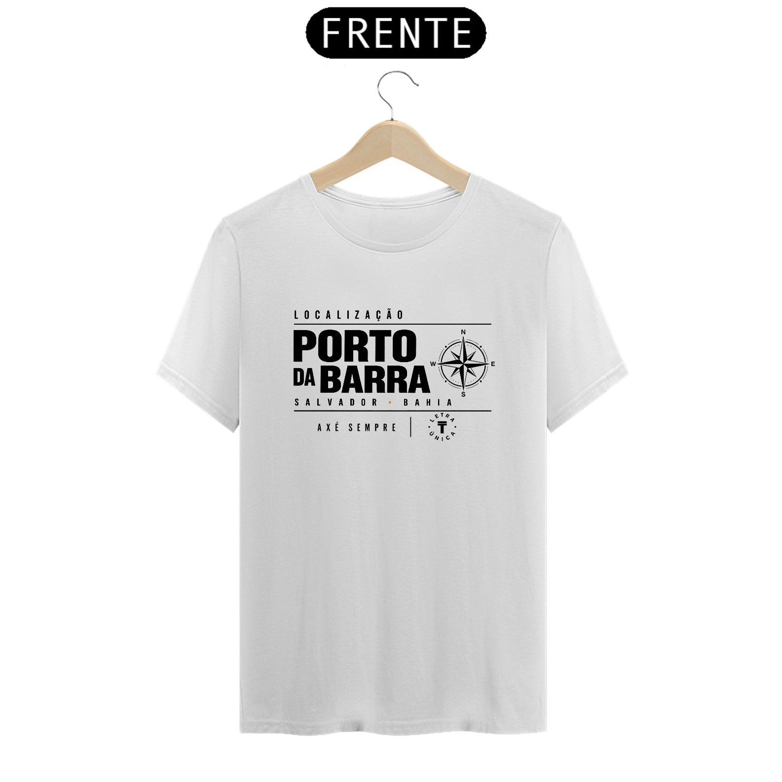 Camiseta  Prime Letra Unica Localização Porto da Barra