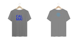 Nome do produto Camiseta  Prime Plus Size Letra Unica Calma