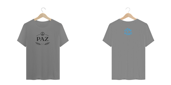 Camiseta Prime Letra Unica Plus Size Paz II