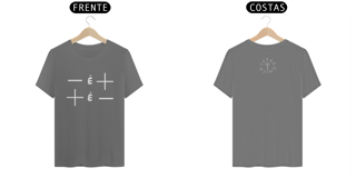 Camiseta Estonada Letra Única Mensagem Menos é Mais 