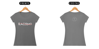 Nome do produto Baby Look Estonada Letra Única Engajamento Racismo