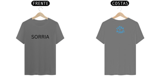 Nome do produto Camiseta Estonada Letra Unica Mensagem Sorria