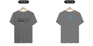 Nome do produto Camiseta Estonada Letra Unica Mensagem Silenciar é Tomar Partido