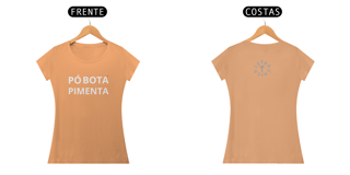 Nome do produto Baby Look Estonada Letra Única Baianidade Pó Botá Pimenta