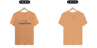 Nome do produto Camiseta Estonada Letra Única Mensagem Fé na Caminhada