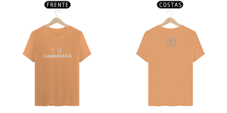 Nome do produto Camiseta Estonada Letra Única Mensagem Fé na Caminhada