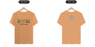 Nome do produto Camiseta Estonada Letra Unica Mensagem Em Caso de Estresse Escute Música