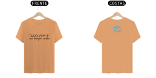 Nome do produto Camiseta Estonada Letra Unica Mensagem Tudo Vem No Tempo Certo