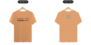 Nome do produto Camiseta Estonada Letra Unica Mensagem Silenciar é Tomar Partido