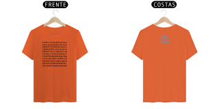 Nome do produto Camiseta Prime Letra Unica Engajamento Caça Palavra