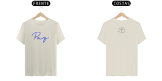 Nome do produto Camiseta Prime Letra Única Mensagem Paz