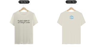 Nome do produto Camiseta Prime Letra Unica Mensagem Tudo Vem no Tempo Certo