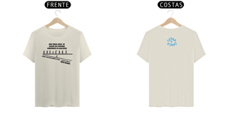 Nome do produto Camiseta Prime Letra Unica Mensagem Não Tenha Medo