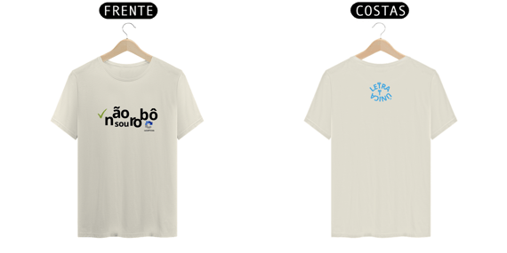 Camiseta Prime Letra Unica Mensagem Não Sou Robô