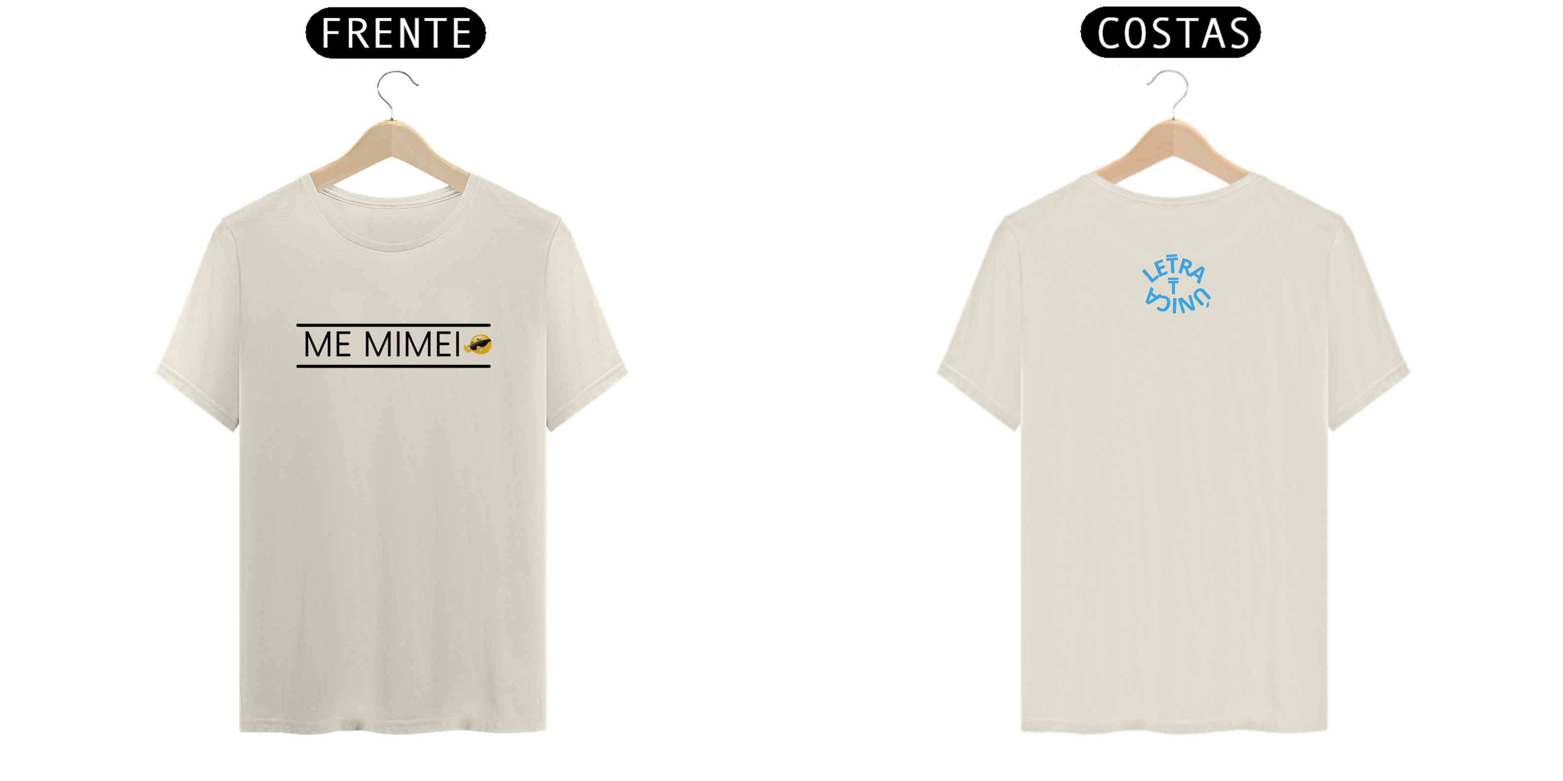Camiseta Prime Letra Unica Mensagem Me Mimei