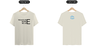 Nome do produto Camiseta Prime Letra Unica Mensagem Desacelere Respire Relaxe