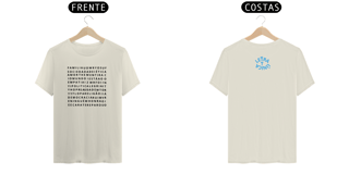 Nome do produto Camiseta Prime Letra Unica Engajamento Caça Palavra