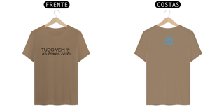 Nome do produto Camiseta Prime Letra Unica Mensagem Tudo Vem no Tempo Certo