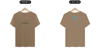 Nome do produto Camiseta Prime Letra Unica Mensagem Leveza